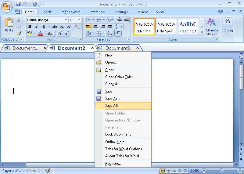 Office Tab Screenshot